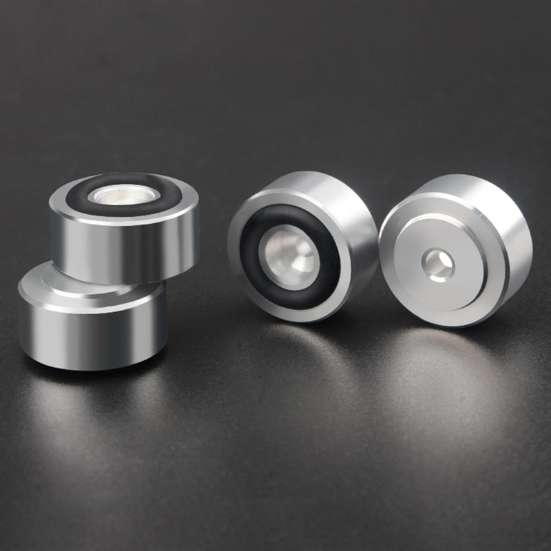 Vibration Absorption Stands Aluminum Adjustable Speaker Floor Protector Mats for Audio Equipment HiFi System Speakers