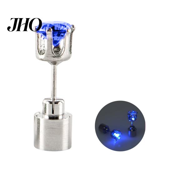 Modischer Ohrstecker 1 Stück Ohrstecker Blinken Auffällig Hohe Transparenz Handgefertigt Kunst-Damen Kristall Verzieren Tragbar LED Accessoires