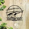 Custom RC Airplane Metal Wall Art Personalized Name Sign Home Decor