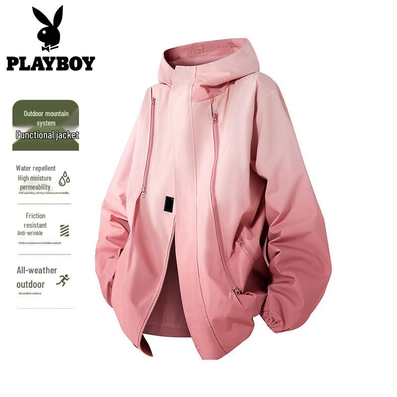 PLAYBOY Men s Gradient Casual Outdoor Jacket XL