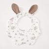 Baby Cotton Bib Cartoon Rabbit Ears Feeding Towel Water Absorbent Saliva Towel Newborns Burp Cloth for Boy Girls Accessories