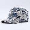 Camouflage baseball cap women's European and American fashion rivets hot diamond military training cap spot