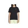 Solid Color Letter Pattern Vintage Pullover Printed Round Neck Short Sleeve T-Shirt Men Tops Black DZ3073-010