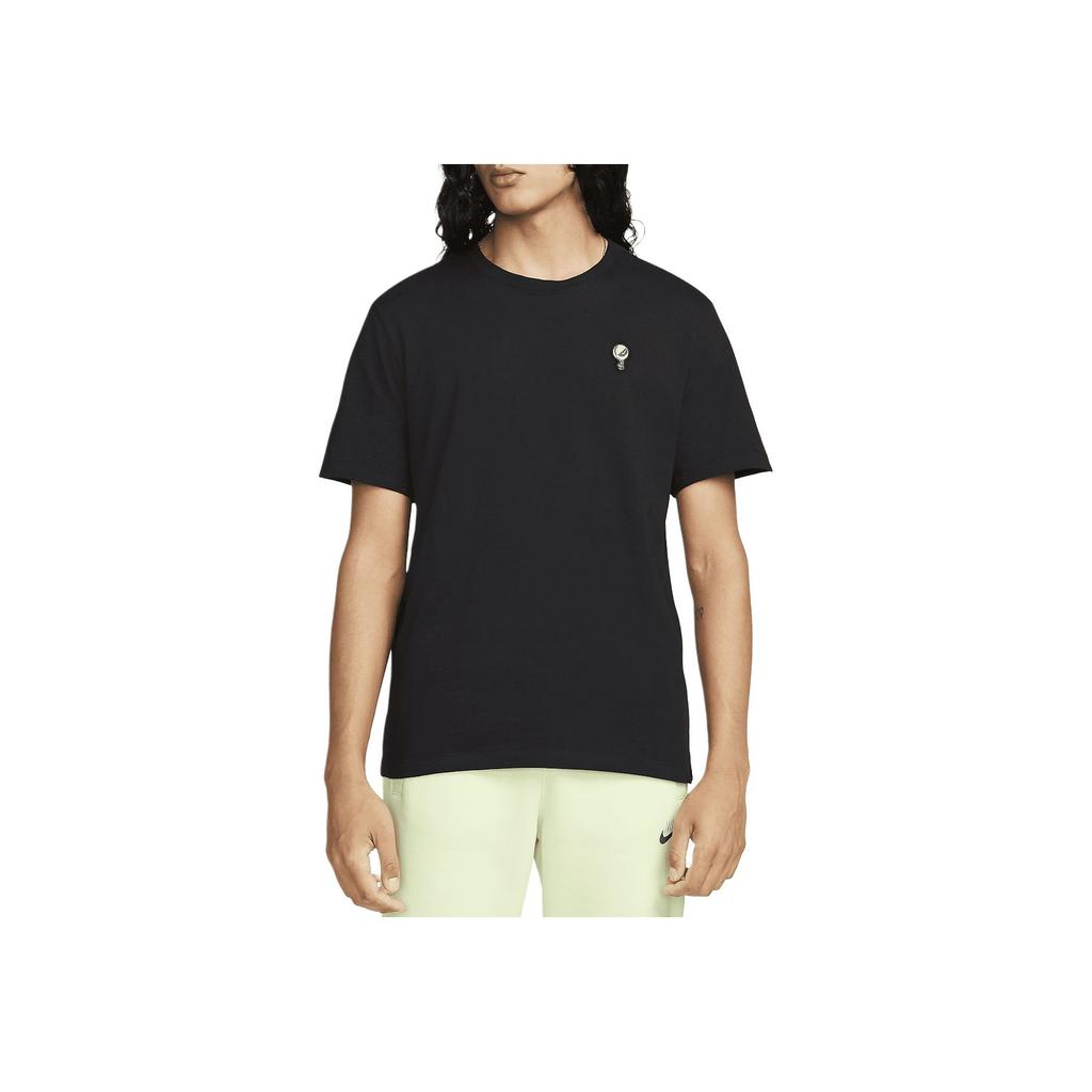 Nike Solid Color Letter Pattern Vintage Pullover Printed Round Neck Short Sleeve T-Shirt Men Tops Black DZ3073-010