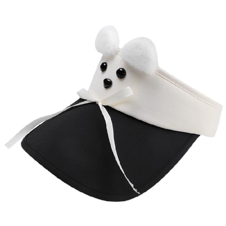 Дышащая шляпа от солнца для девочки балеткор банты дышащая с открытым верхом реквизит для фото чёрный