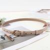 Women Belt Imitation Leather Adjustable Length Thin Belt Solid Color Dress Shirt Tops Waistband Fashion Accessories