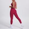 Nude Brushed Cross Back Bra, Casual Sports, Hip Lifting Pants, Fitness Yoga Suit, Two-piece Set