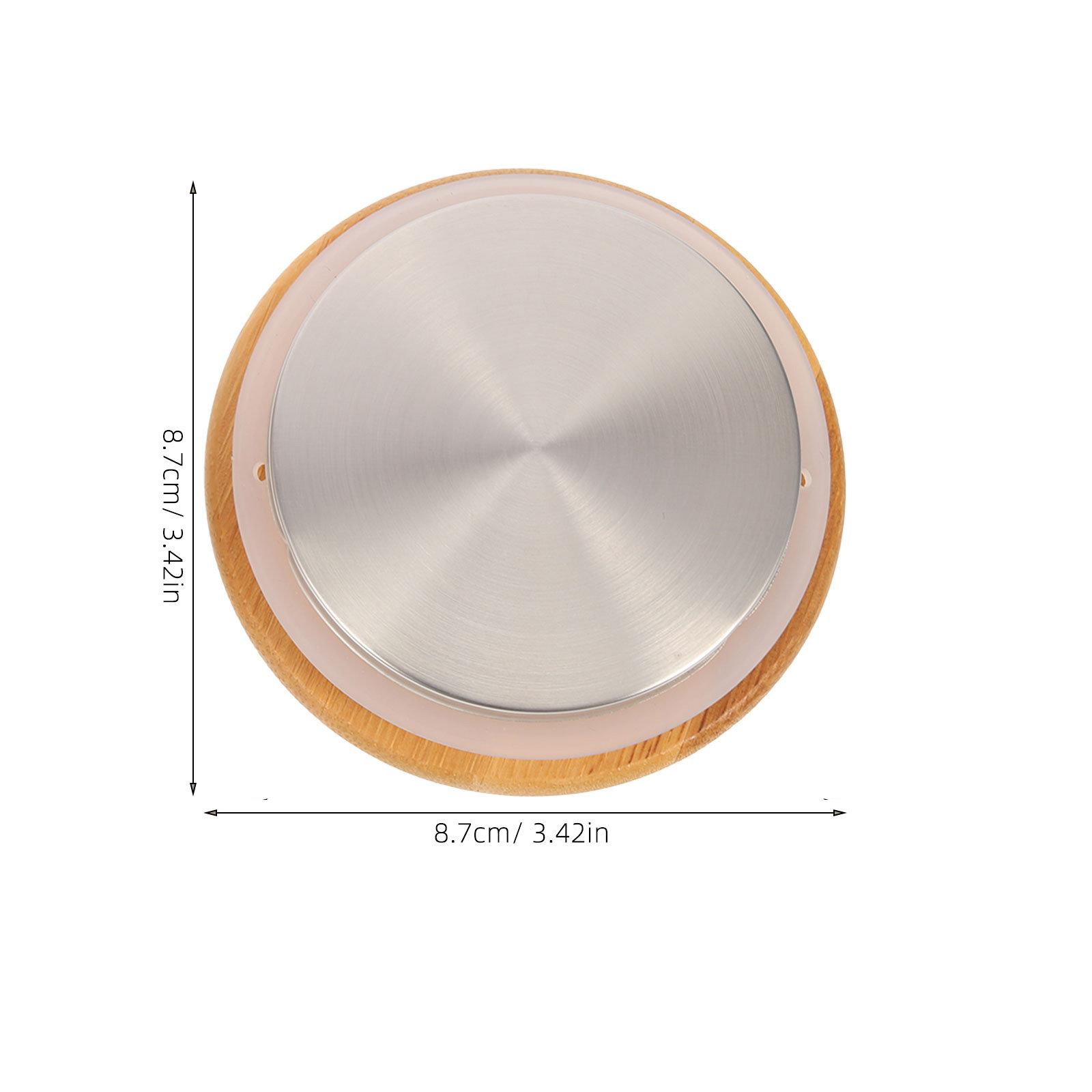 

2Pcs Stainless Steel Water Pitcher Lid Tear-Resistant Silicone Ring Sealing Replacement Filter Cover Household Tea Pot Lid коричневый
