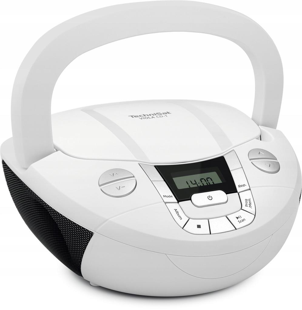TechniSat VIOLA CD-1 Radio Boombox Bluetooth CD Player MP3 FM White