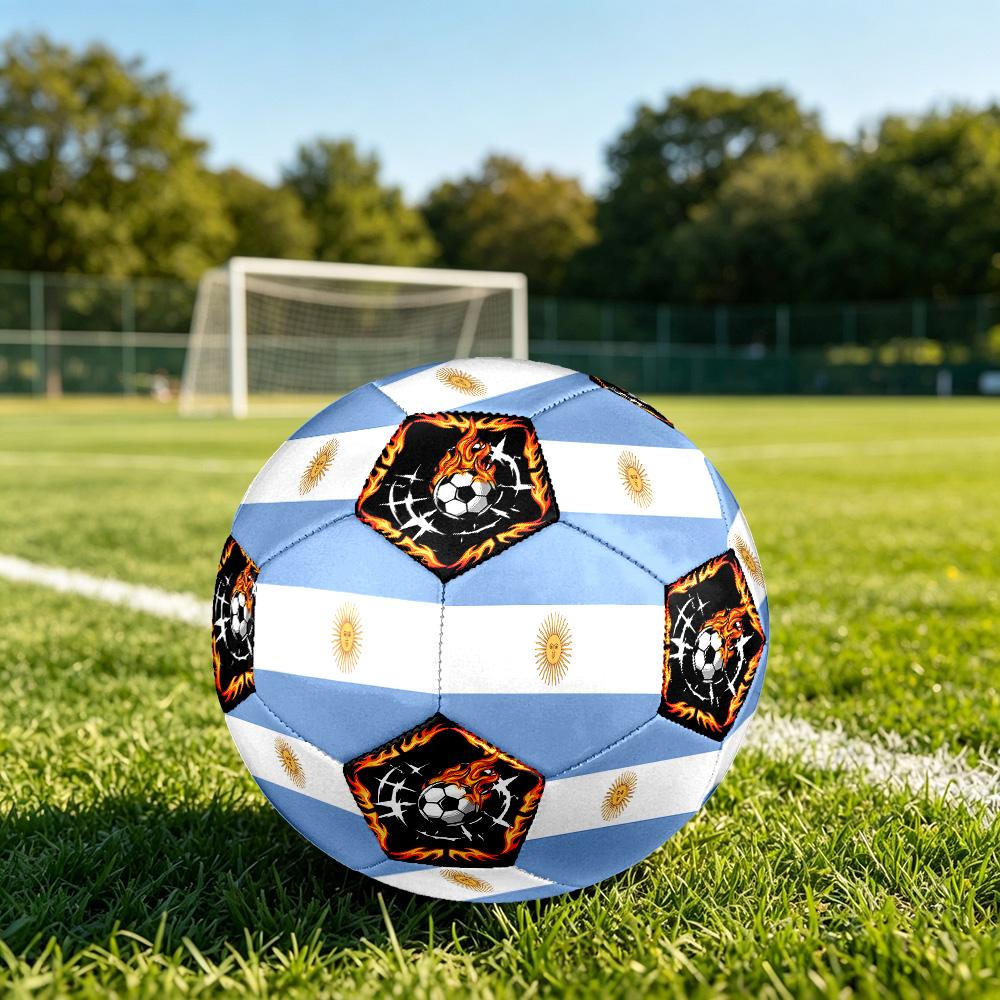 1pc Argentina Sports Theme Size 5 Soccer Ball Professional Match Training Football Indoor &Outdoor Sports Ball Lightweight Durable c6646
