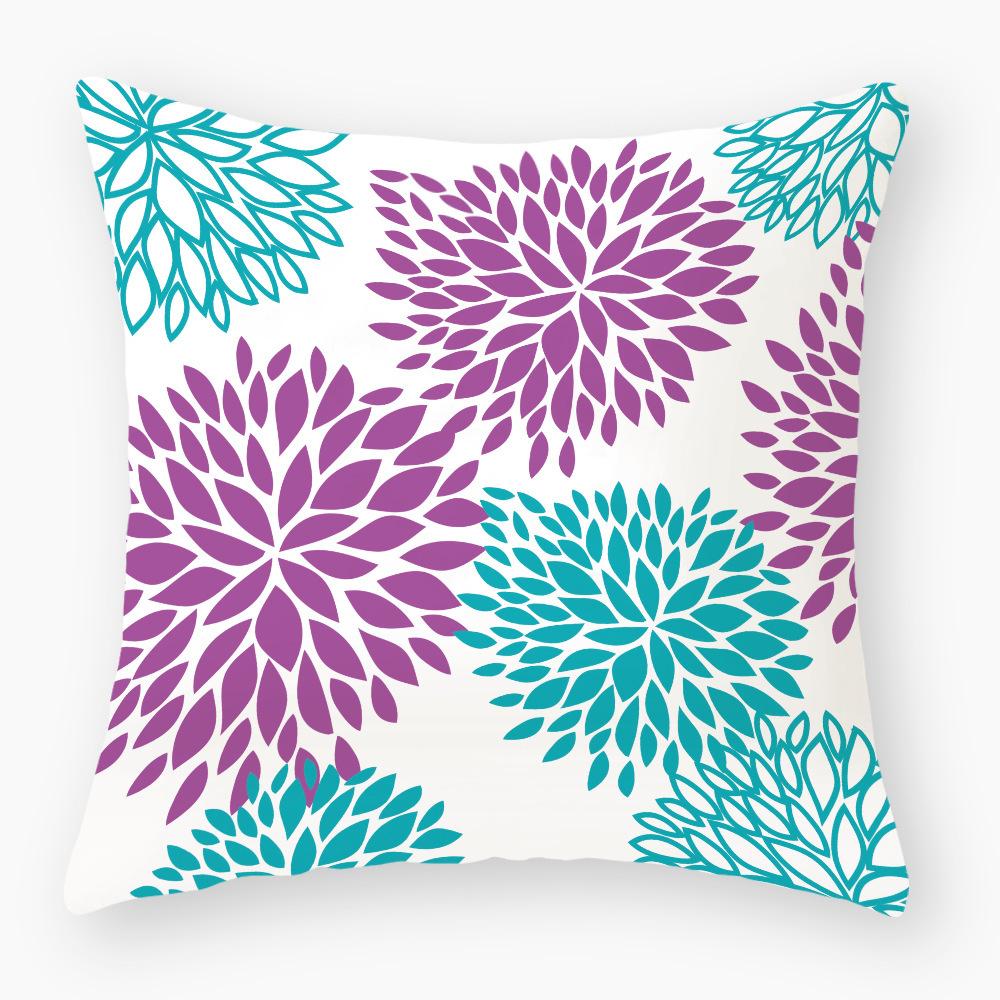 Floral Pillowcases Office Cushions Home Bedroom Sofa Decoration Pillows Nap Cushions