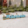Christmas Decorations Christmas Wooden Train Kindergarten Christmas Gifts Window Decorations Christmas Toys