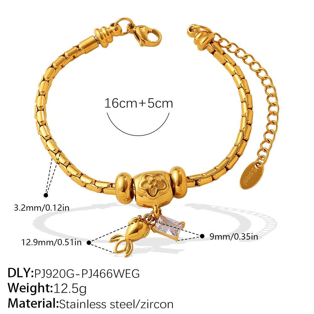 Bead-piercing Snake Bone Bracelet String Bracelet High-quality Positioning Bead Spacer Simple Fixed Bead Spacer Women's Model