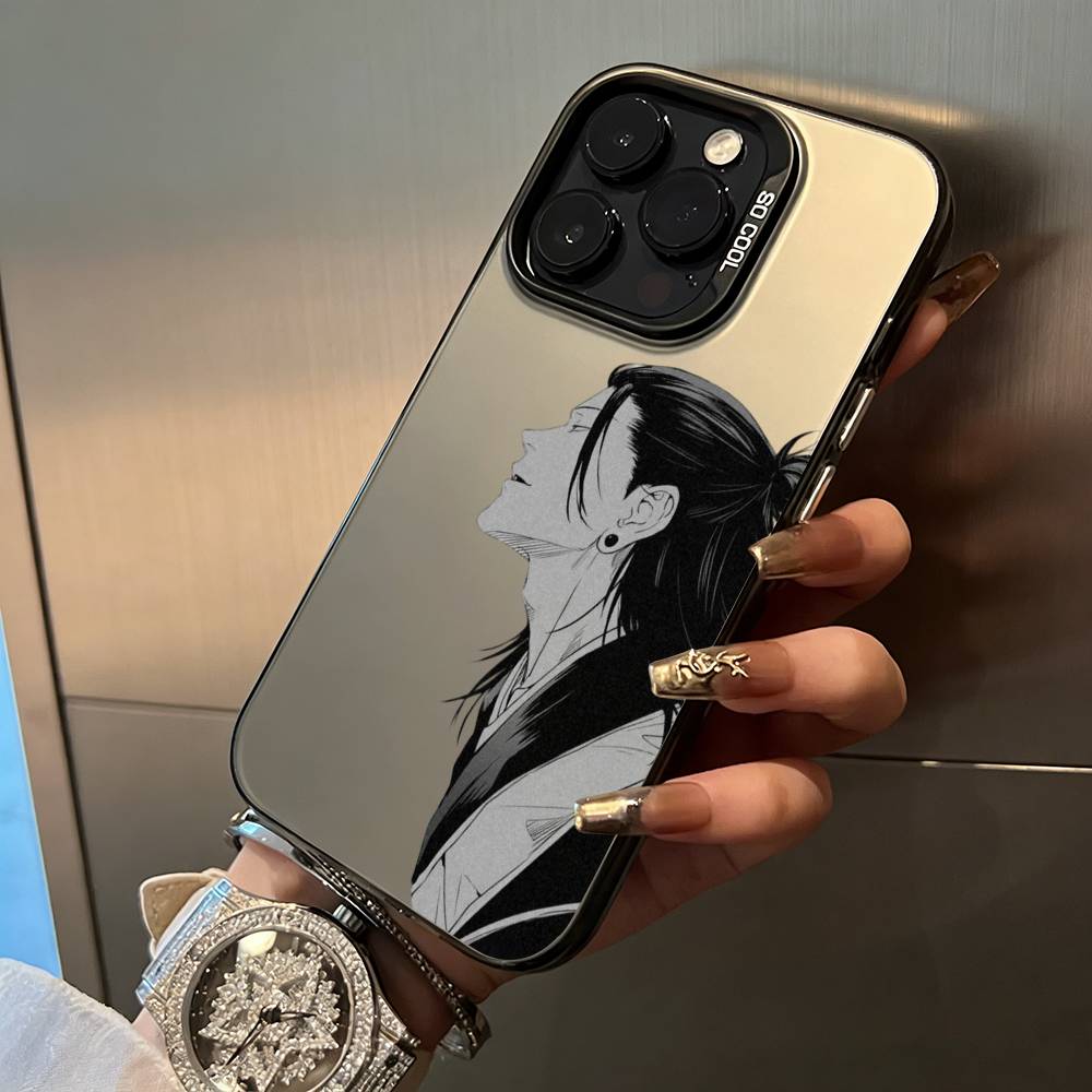 J-Jujutsu K-aisen-opular Characters Phone Case For IPhone17 16 11 12 13 14 15 16 Pro Max Plus Cover Colored Silver Funda Bumber