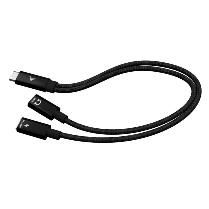 Splitter USB-C - I-TEC - Audio Dati Power Delivery 100W - Ricarica Rapida - 480Mbps - Noir