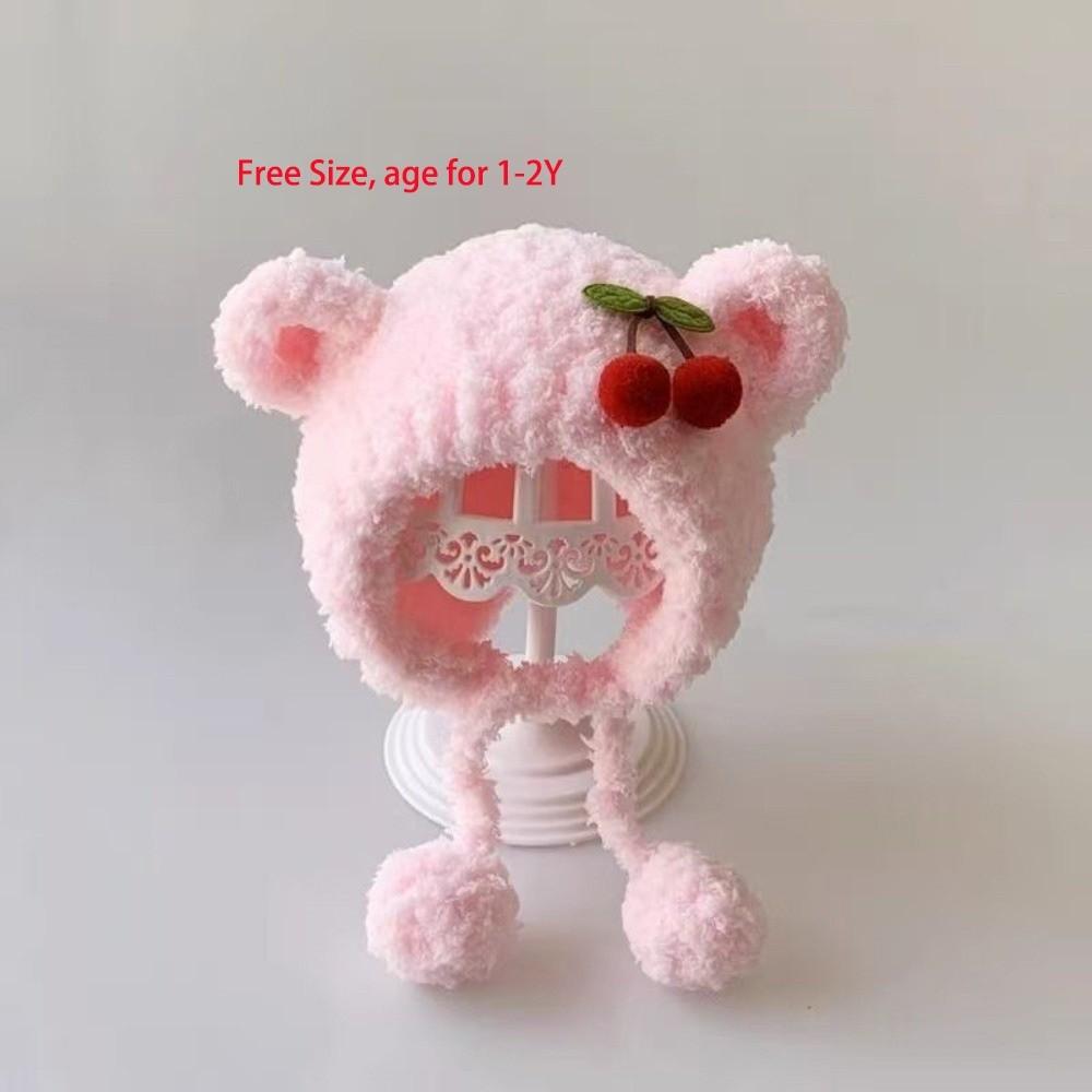 Thermal Insulation Earflap Hat Thickened Fleece Warm Winter Hat For Infant Girls