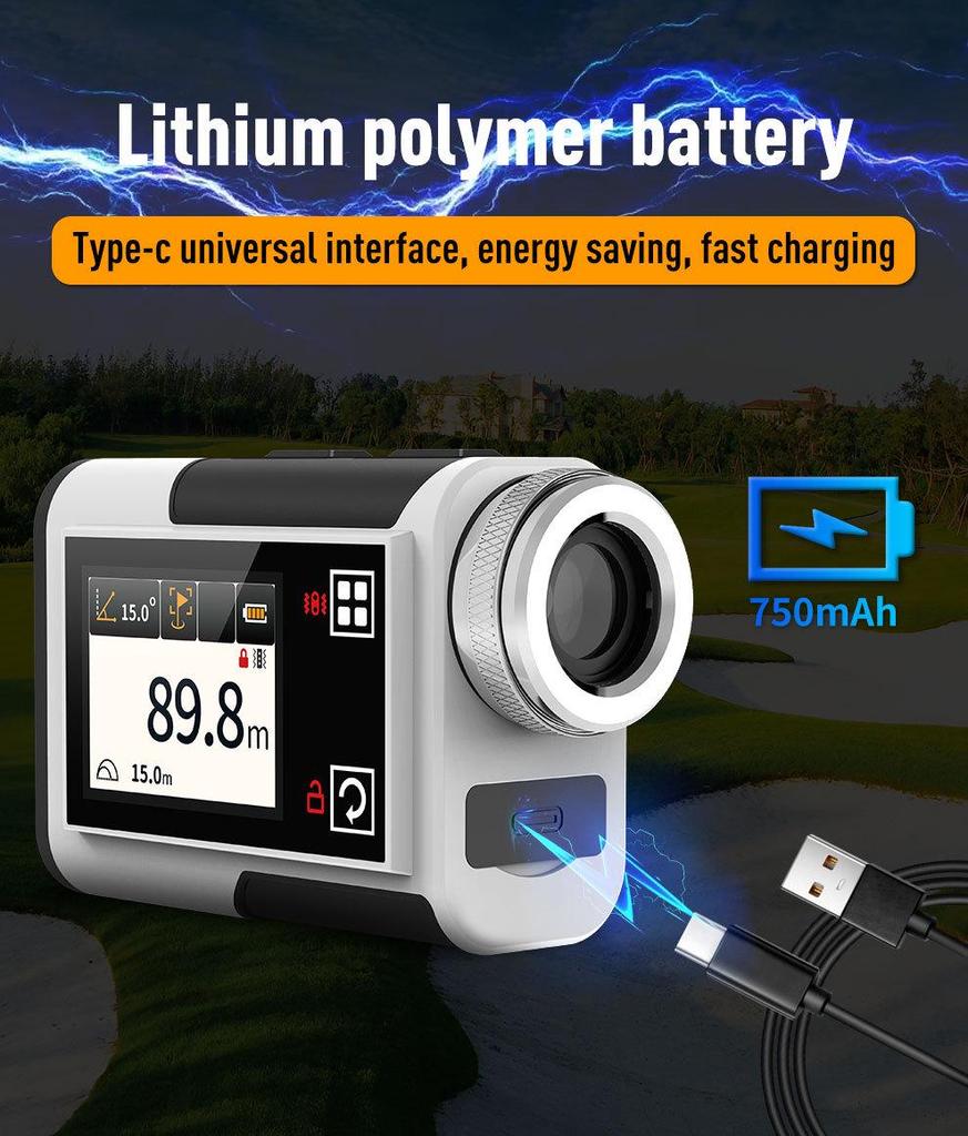 Cross-border New Laser Rangefinder Golf Telescope with Touch Screen, Angle & Speed Measurement