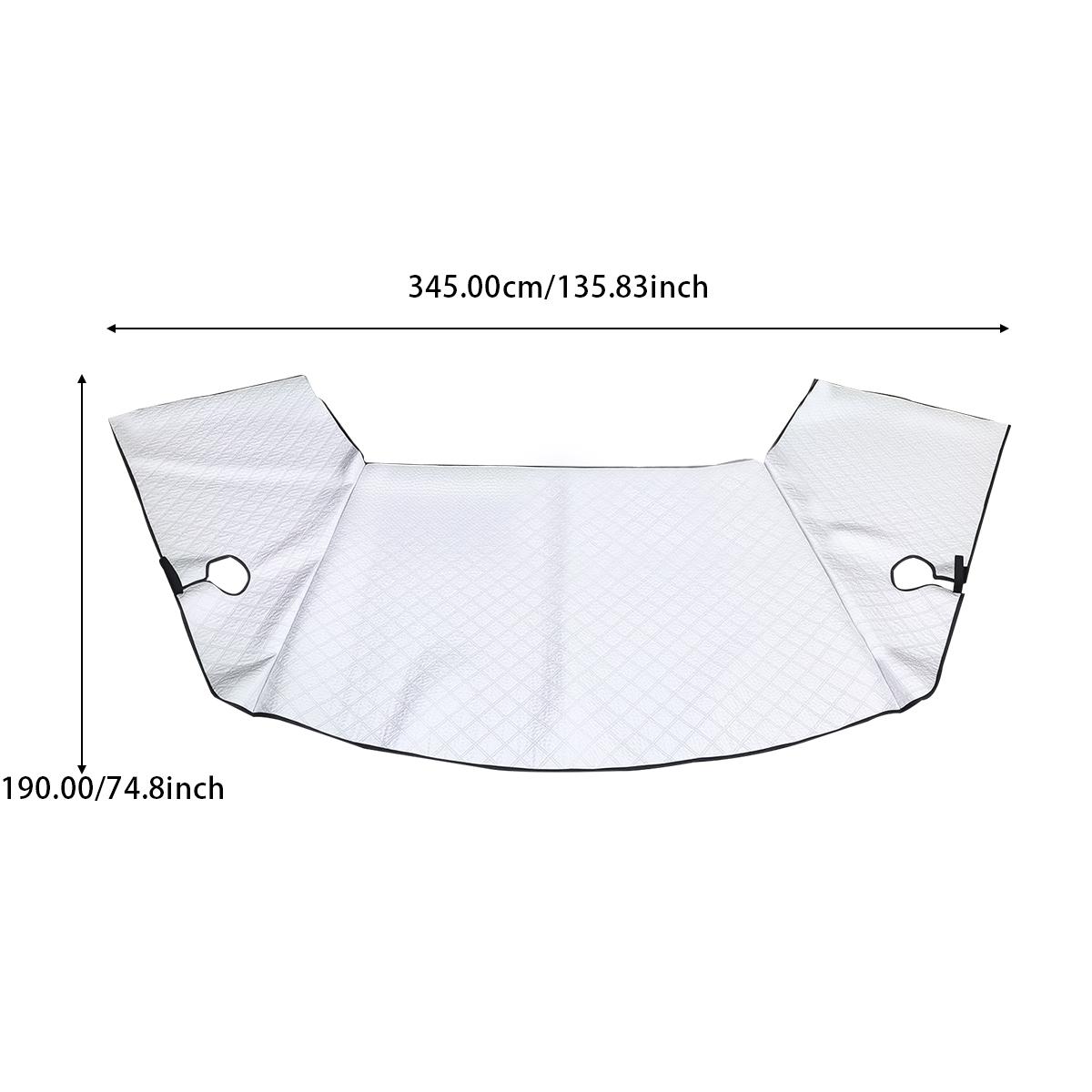 

Silver Car Windshield Sunshine Shield Winter Sunshine Cover Front Window Ice Frost Outdoor Protection Snow Sun Cover For VW T7 серебряный