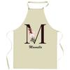 Tablier De Cuisine - Manuella Lettre - Impression Bretonne - Coton Résistant - Liens Ajustables