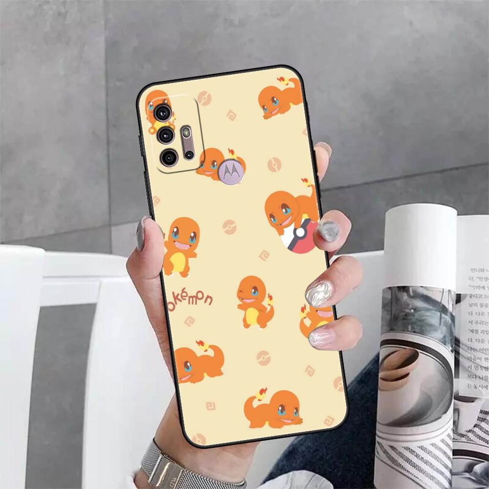 Pouzdro pro Motorola G30 One Fusion Plus G9 Play G60 E30 G8 Power Lite G50 Edge 20 Hyper G200 Kryt na telefon Pokemon Funda Capa