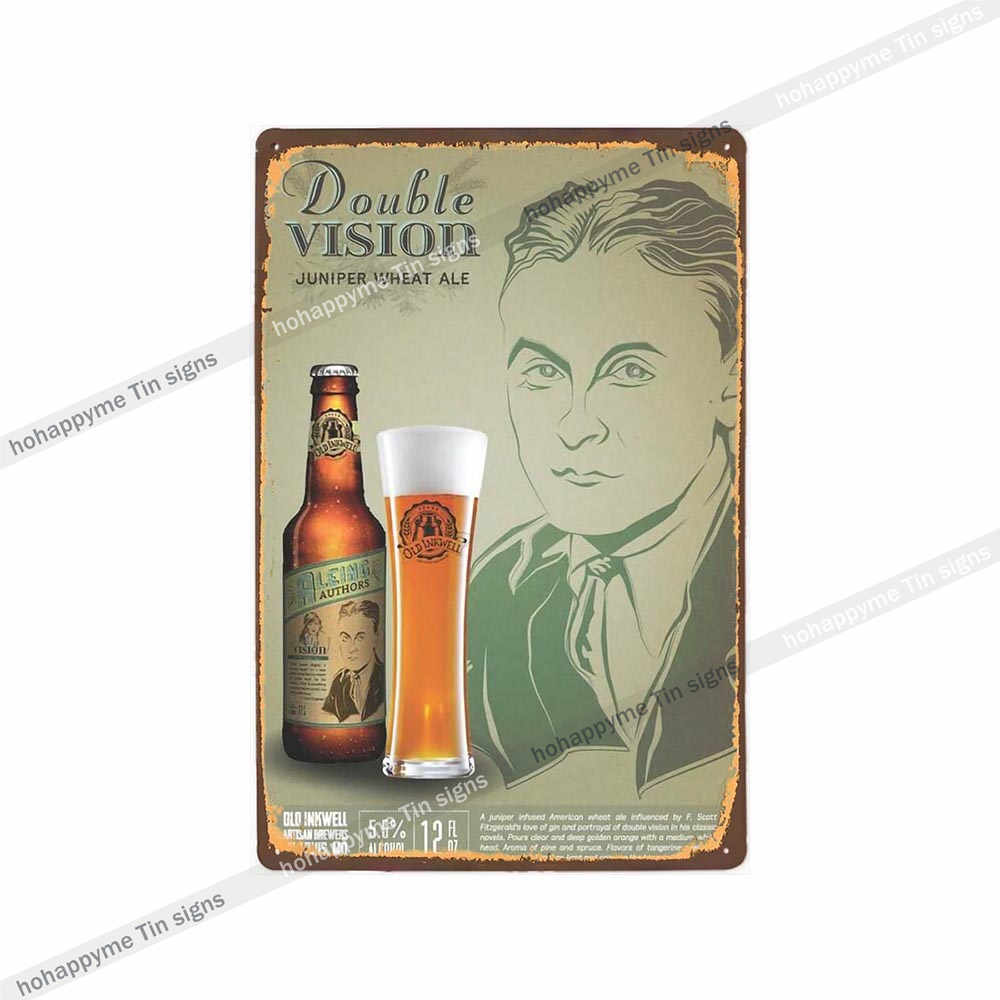 Beer Metal Poster Signs Alcohol Vintage Decoration Plates For Wall Bar Pub Club  Kitchen Bedroom Retro Plaque Home Decor 20x30cm