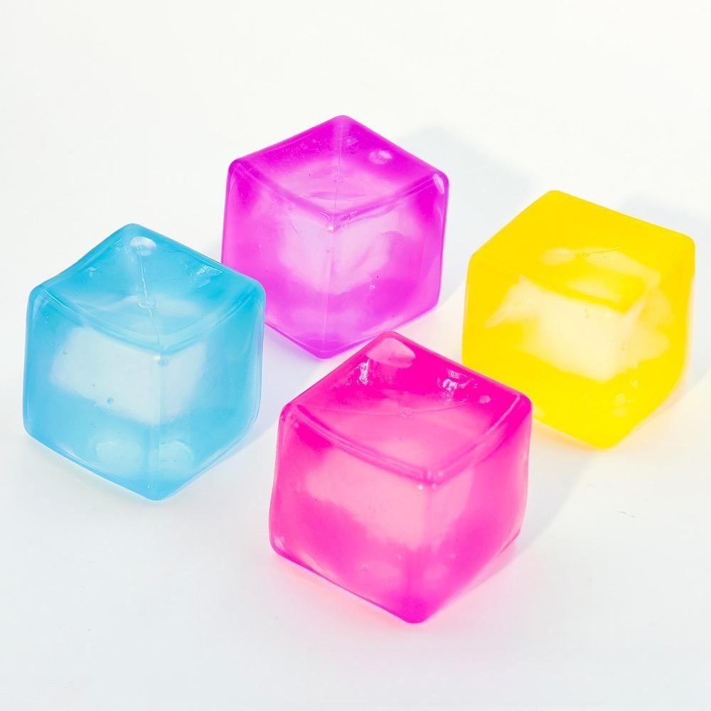 Squishy Ice Cube Fidget Toys, Stress Relief Ball For Adults Kids Anxiety, Sensory Toys For Autism Adhd, Easter Christmas Gift