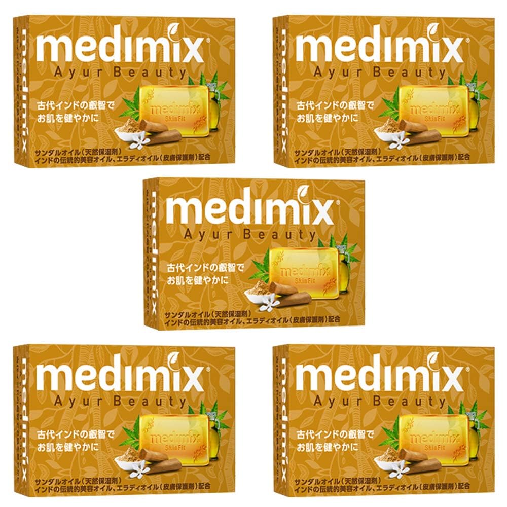 Оригинальное мыло medimix Ароматерапия medimix Сандаловое мыло, Апельсин, 5 шт., 125 г, MED-SAN 5P,