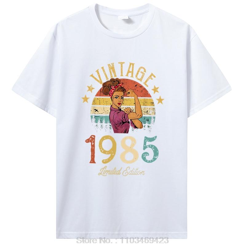 Funny Classic 1985 Original Vintage T Shirt Summer Graphic Men Tshirt Streetwear Birthday Awesome T-shirt Clothing