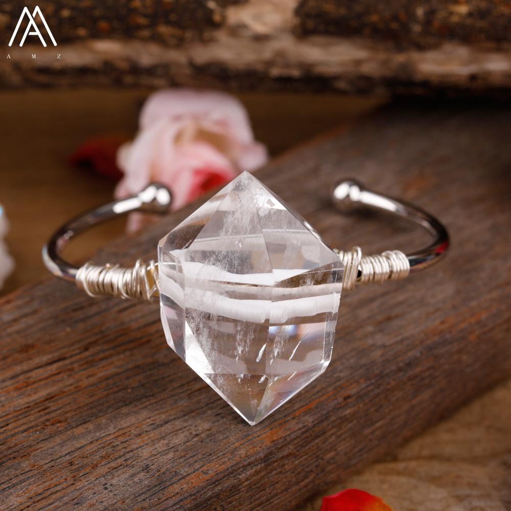 Exquisite Women Citrines Quartz Wristband Bracelet Natural Stones Gold Copper Handmade Bangle Teengirl Cuff Bracelet Jewelry