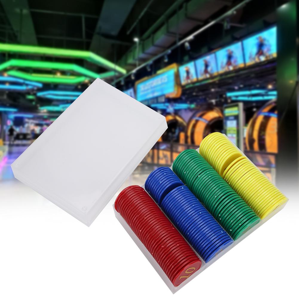 160pcs  Box Educational Figure Chips Family Activity Game Plastic Coins Rewards Tool