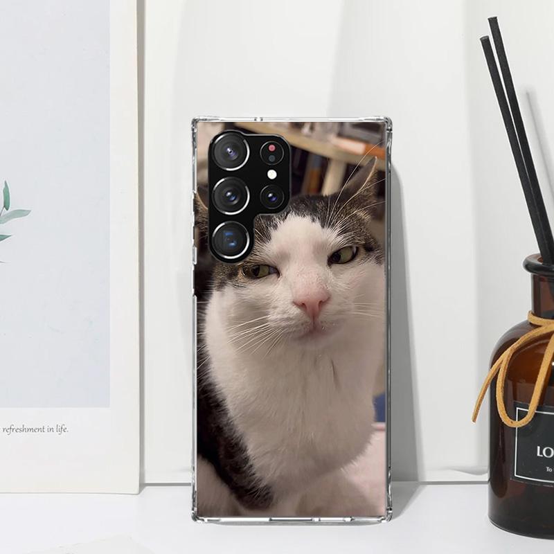 Pet Cat Funny Memes Phone Case For Samsung Galaxy S26 S25 Edge S24 FE S23 S22 Ultra S21 Plus S20 + Art Fundas Back Cover Galaxy