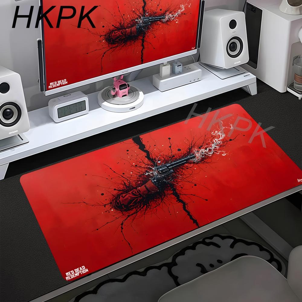 Xxl Anime Red Dead Redemption Mausepad Computer Accessories Game Keyboard Rubber Mousepad Pc Gamer Girl Nonslip Cute Desk Mat