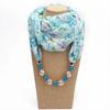 YLWHJJ Multi-style Decorative Jewelry Necklace Resin Beads Pendant Scarf Women Foulard Femme Head Scarves Hijab Scarfs