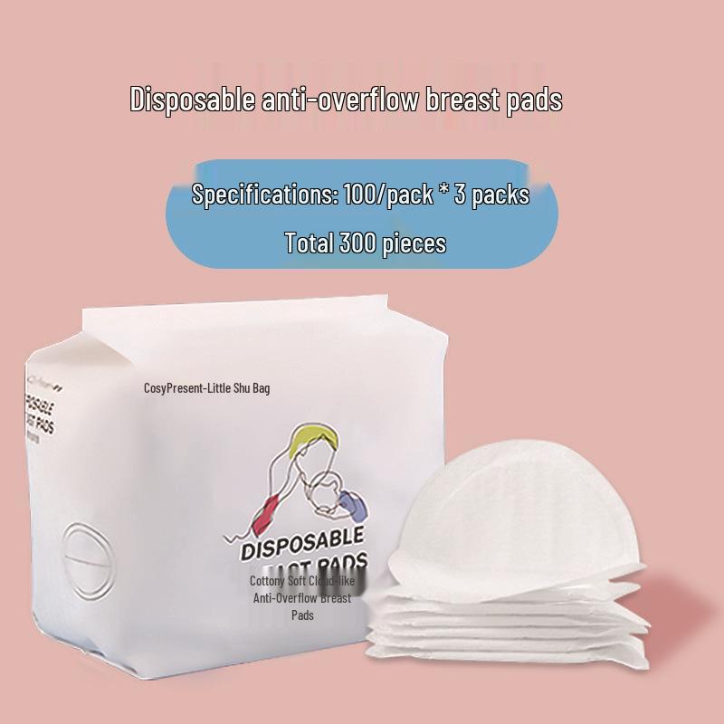 Ultra-Thin Disposable Breast Pads - Breathable and Anti-Overflow Pads for Breastfeeding, 200 Pack