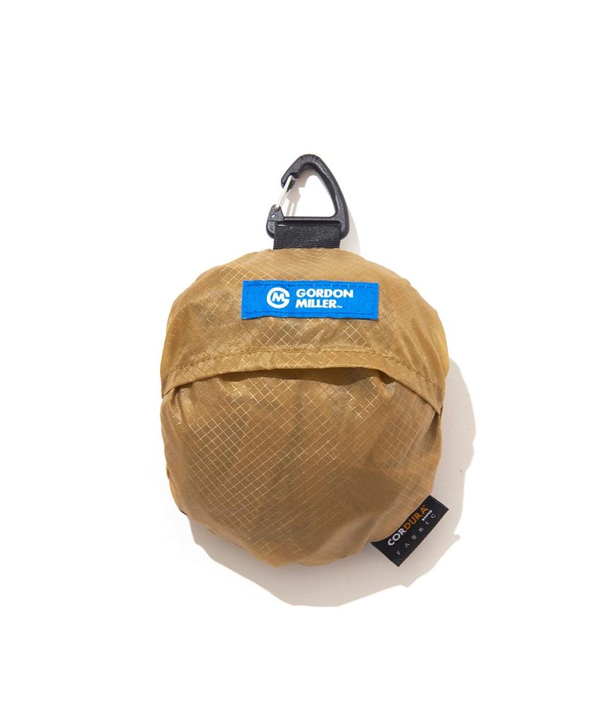 GORDON MILLER Cordura Ripstop Packable Tote Bag with Carabiner, Coyote Beige, 1638899