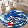 1pc Sonic4 Design Printed Area Round Carpet for Bedroom Living Room Home Decor Rugs Mat Non Slip Mat Rug for Bedside