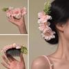 Hairpin 3D Artificial Flower Decor Hair Comb Easy To Wear Broken Hair Fixer Outdoor Travel Hair Stick Hair