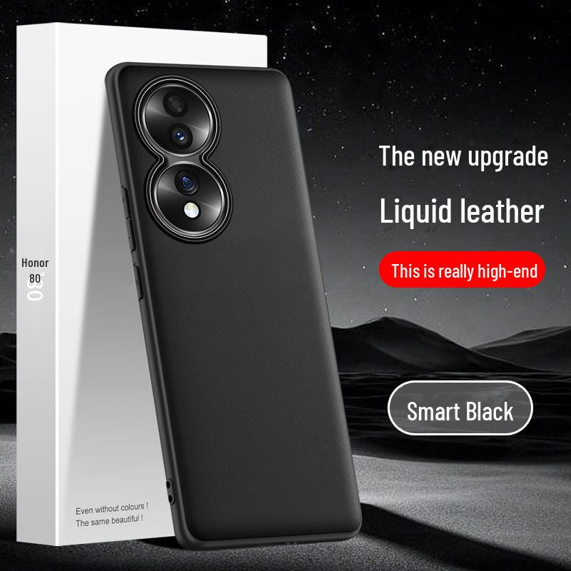 

Чехол Honor 80 Liquid Leather — защитный чехол от падений и загрязнений Honor 80