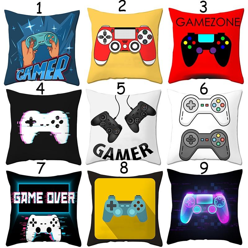 Gift for Boy Gamer Print Pillowcase Bedroom Decorative Polyester Cushion Cover  Pillows Decor Home Linen Pillow Case