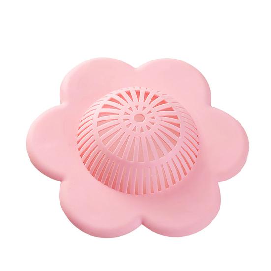 Blumenform Badewannen-Duschablauf Saugknopf Spüle Haarfänger Filter Sieb