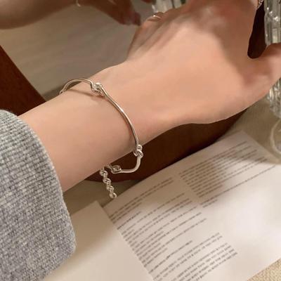 Bransoletka z bambusową klamrą w stylu koreańskim: Wszechstronna, Luksusowa, Lekki Luksus Biżuteria Damska