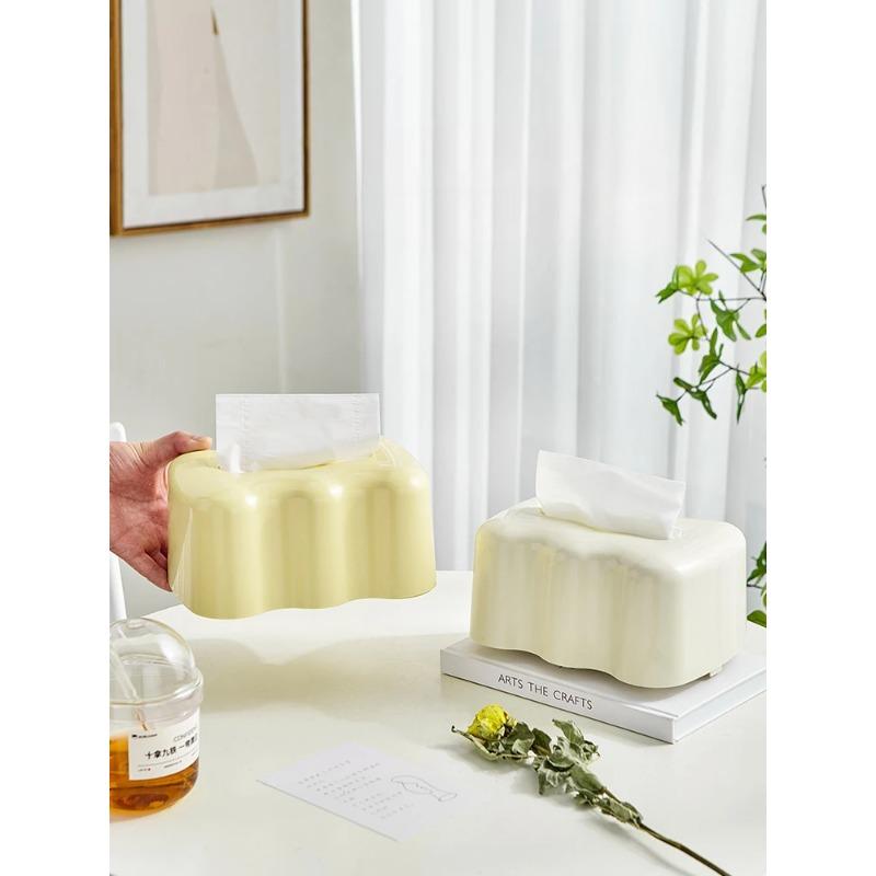 Krémová krabička na papírové ručníky, cenově dostupný luxus, špičková jednoduchost, domácnost, obývací pokoj s pružinou, elastická základna, podpěra