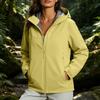 Women's Casual Zip Up Hooded Windbreaker Jacket Lightweight Outdoor Coat