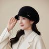 Hut Damen Gestrickte Entenzunge Baskenmütze Neu Herbst und Winter Mittelalterliche und Ältere Damen Thermomütze