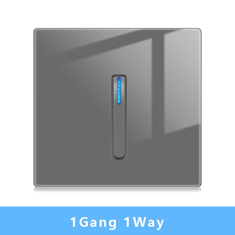 Nástěnný vypínačový panel LED indikátor UK EU FR Univerzální USB Elektrická zásuvka Klavírní klávesy Samoresetovací nástěnné vypínače TV Počítač