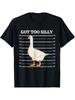 Goose Got Too Silly Funny Silly Goose Mugshot Meme T-Shirt Comfortable Top Streetwear Fashion Casual Summer Tee Crew Nec