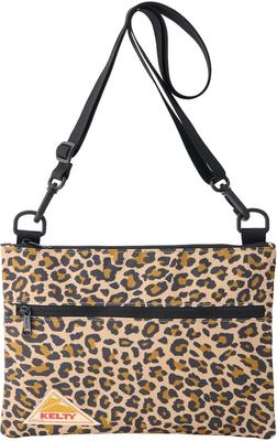 Outdoor Shoulder Bag ES FLAT POUCH SM 21cm X 29cm X 1cm Gold Leopard 3259270726