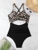 Women’s Sexy Monokini Bathing Suit One-Piece Cut-Out Bikini Swimsuit, Backless Tight-Fit Swimwear