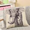 Linen Sofa Animal Pillow Cover Cushion Digital Printed Pillow Linen Car Cushion Does Not Include Pillow Core