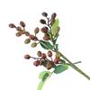 Fake Berry Plant Anti-fading Decorative Realistic Looking Beautiful Living Room 3-fork Artificial Bean Branch Flower for Household
